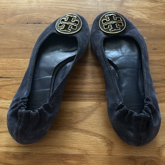 Tory Burch Minnie Travel Ballet Flat, Suede - Picture 2 of 5